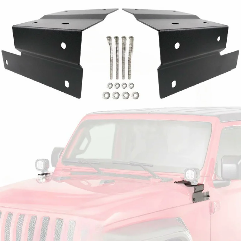 For Jeep Wrangler JL18-19 A-Pillar Spotlight Off-Road LED Work Light Modification Bracket