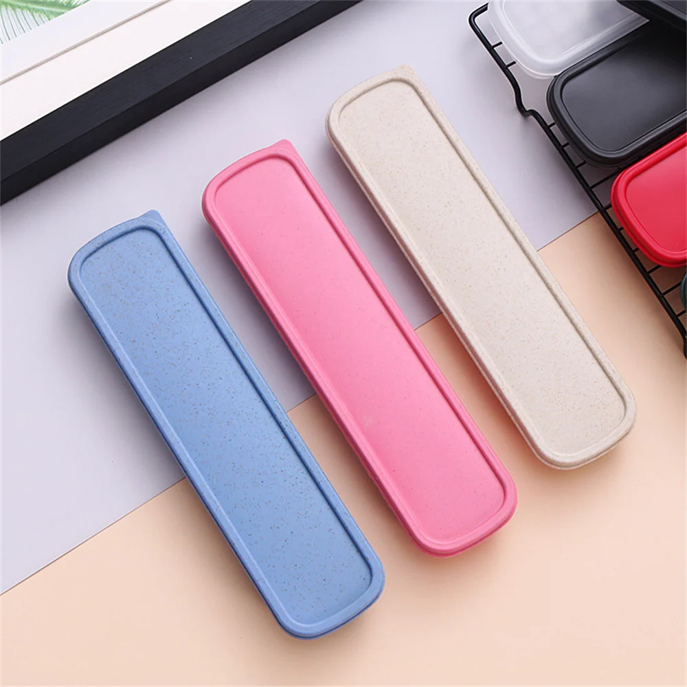 Storage Box Round And Smooth Portable Storage Transparent Clamshell Collectibles Cutlery Box One-piece Molding Spoon Box