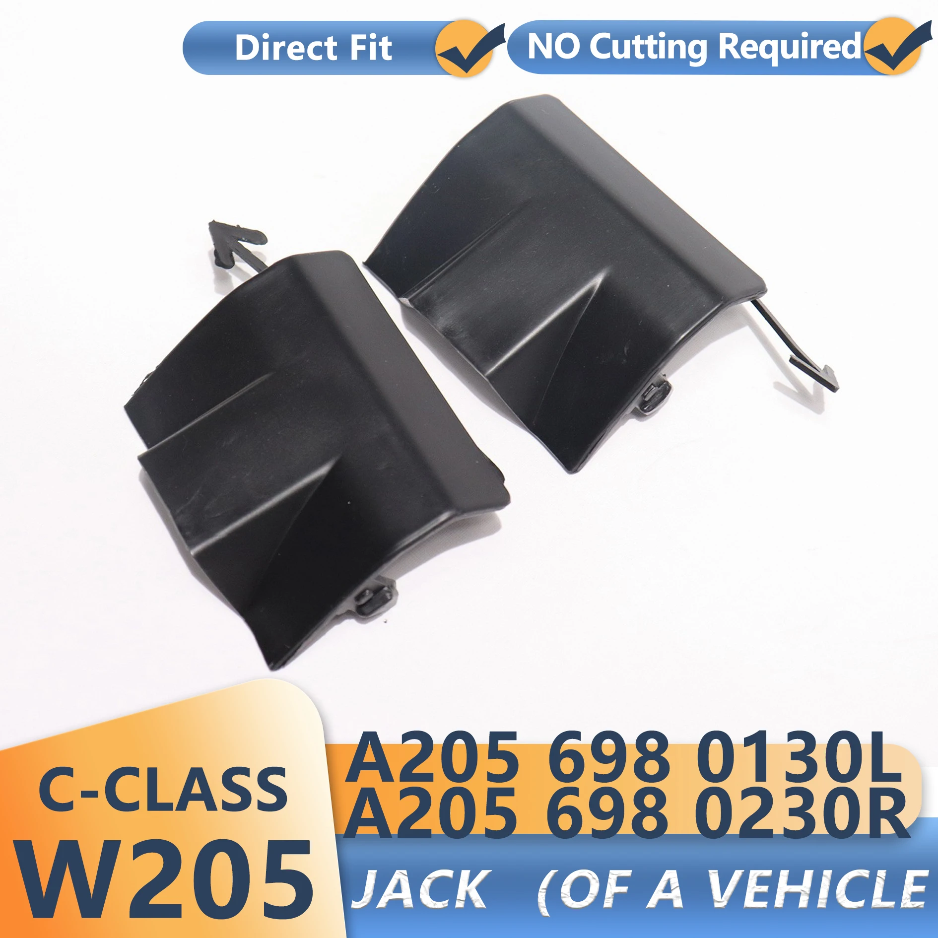 Front Or Rear Cap Jack Support Point Cover for 2015-2020 C AMG W205 C43 C63 A2056980130 A2056980230  A2056980330