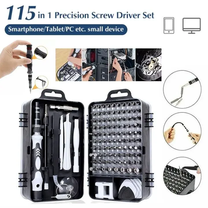 NEW 115 in 1 Precision Screwdriver Set Mini Magnetic DIY Repair Tools Kit Computer Device Repair Hand Home Professional Tools