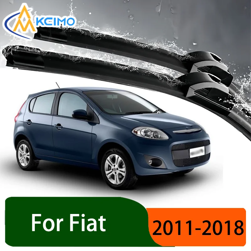 

Silent Black Front Rear Wiper Blades Set for Fiat Palio II 326 2011–2018 Auto Windscreen Windshield Window Wiper Accessories