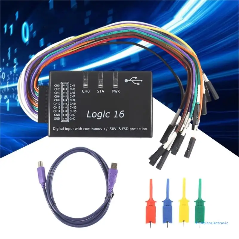 Official Version USB Logic16 Logics Host Real Time Data Collections Wide Compatibility DropShipping