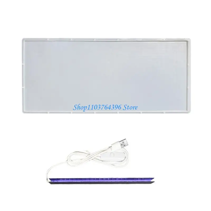 قوالب سيليكون مربعة لمصباح ليلي USB DIY مكتب صنع قالب تزيين المنزل