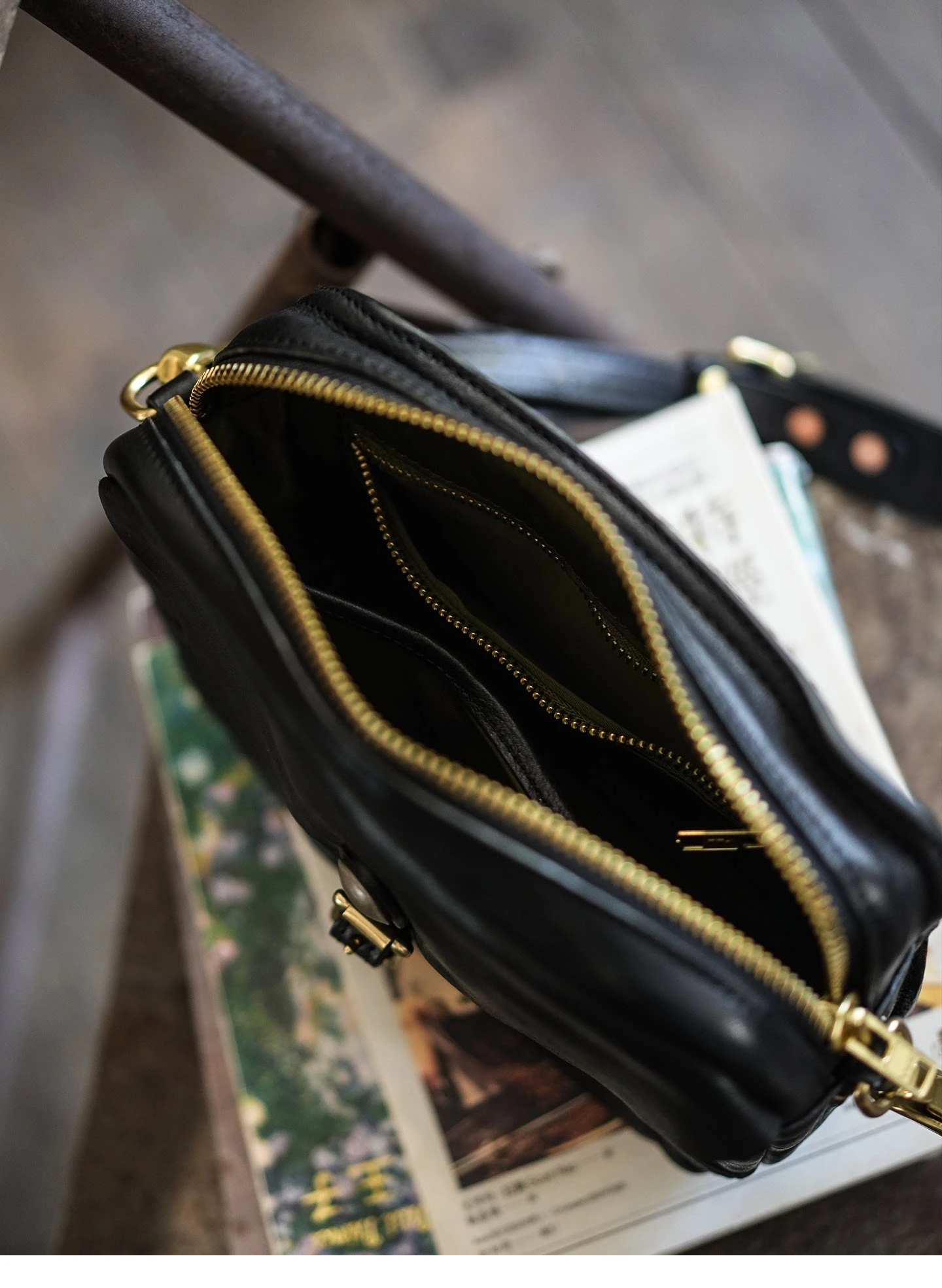 PNDME Mode-Organizer Designer-Umhängetasche aus pflanzlich gegerbtem Rindsleder für Herren, lässige Vintage-Luxus-Schultertasche aus echtem Leder – Detail 13