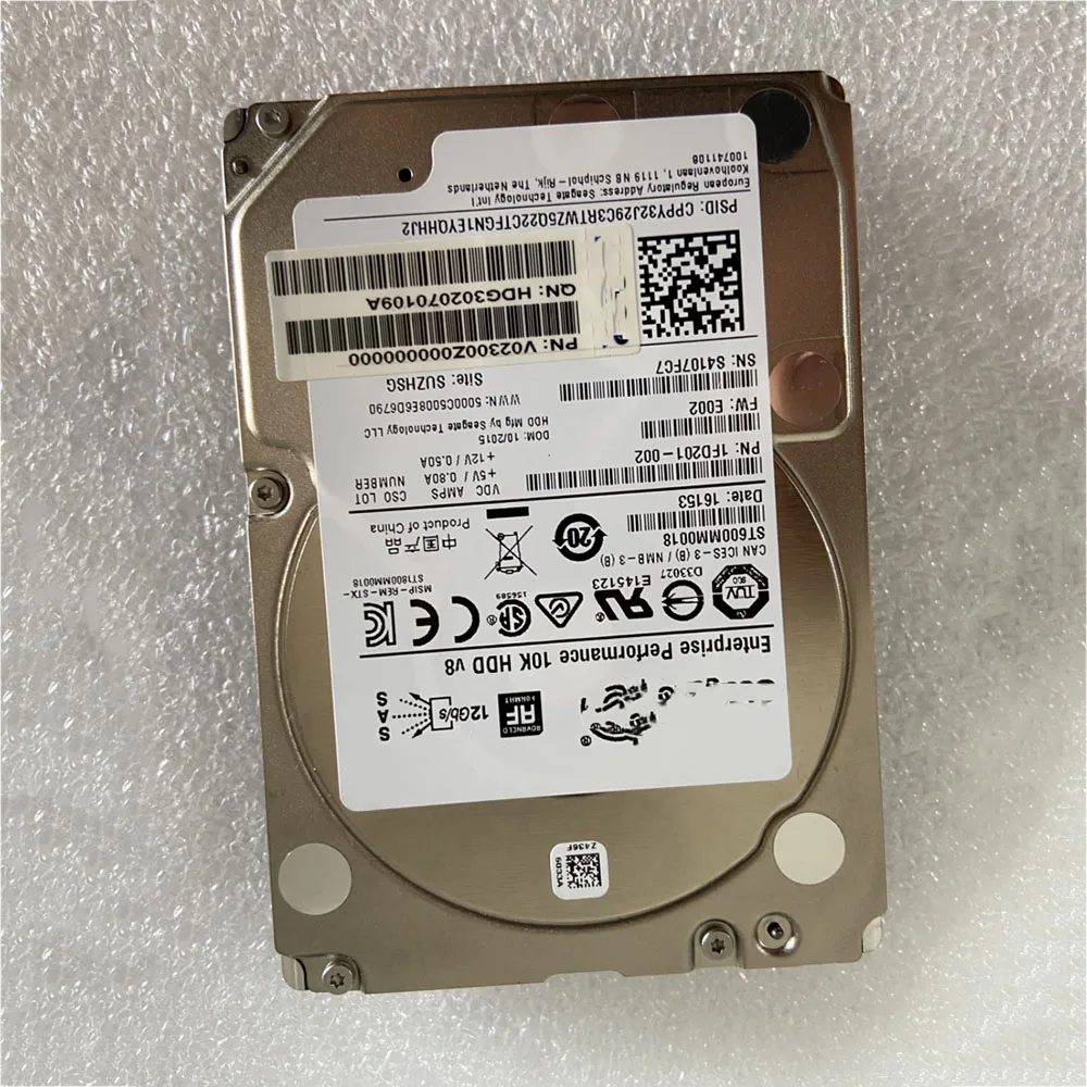 

600GB For INSPUR Server Hard Disk ST600MM0018 NF5270 5280M4 M5 2.5" 10K 12G SAS