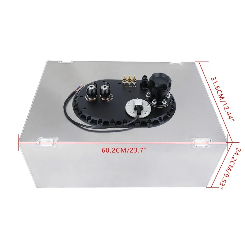 Auto Modification Parts 40L Aluminum Alloy Plastic Cover Sub-fuel Tank Buffer  Plastic  with Sensor