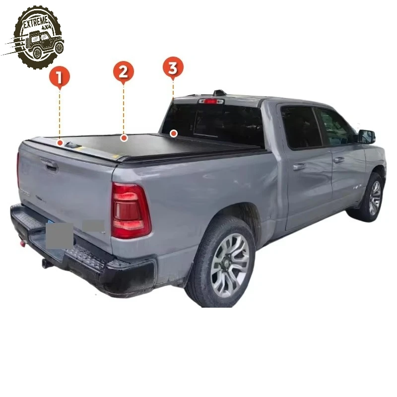 

Roller Lid Shutter Waterproof Locking Pickup Retractable Tonneau Cover for Dodge Ram 1500 Truck Bed with Tailgate Lock