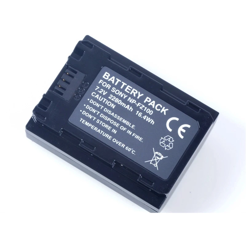 NP-FZ100 Camera Battery 7.2V 2280mAh for Sony ILCE-9 A7RIII A7r3 A9 7RM3 A7C