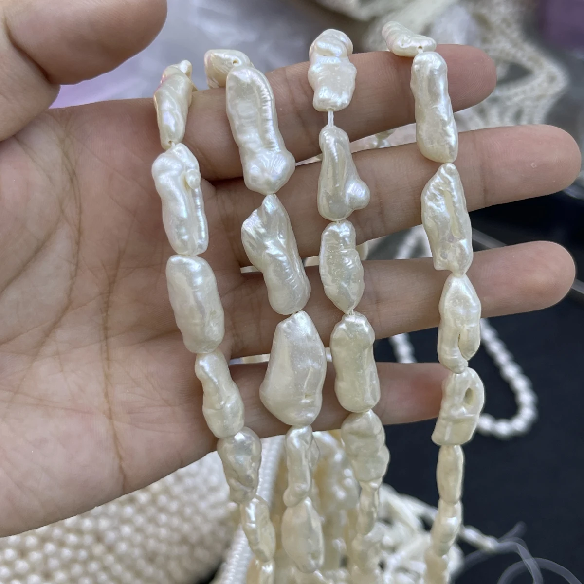 

Натуральные пресноводные жемчужные бусины Пипа 8x20 мм, барокко, высокое качество, для самостоятельного изготовления женских ожерелий, браслетов, ювелирных украшений