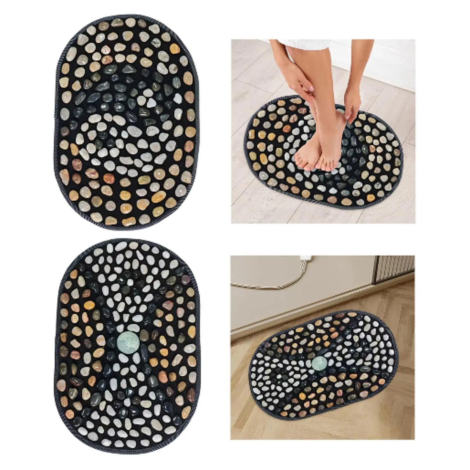 

Foot Massage Mat, Fitness, Easy Maintenance, Gift, Acupressure Pebble Pad, Foot Acupressure Mat Massage Tool for Living Room