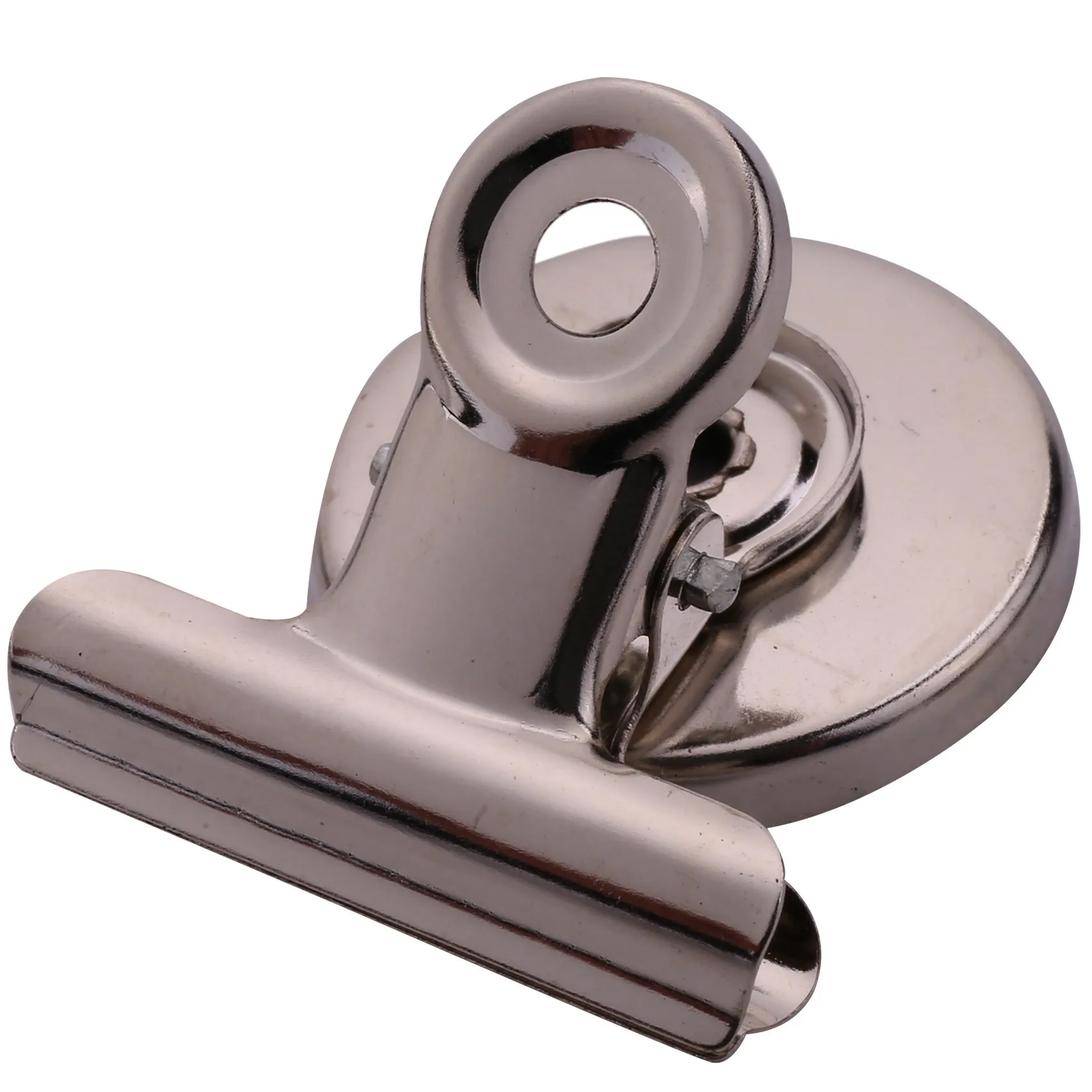 15Pcs 3Cm Magnetic Clip Magnet Refrigerator Wall Memo Note Message Holder Silver