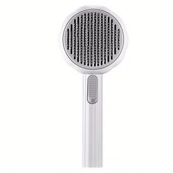 1x Pet Hair Brush Pumpkin Dog Cat comb Deshedding Self Cleaning Brush