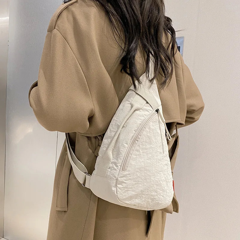 ‌ Torba na ramię z płótna vintage - unisex torba na klatkę piersiową do jazdy na rowerze, lekka torba na ramię w stylu streetwear na podróże na świeżym powietrzu
