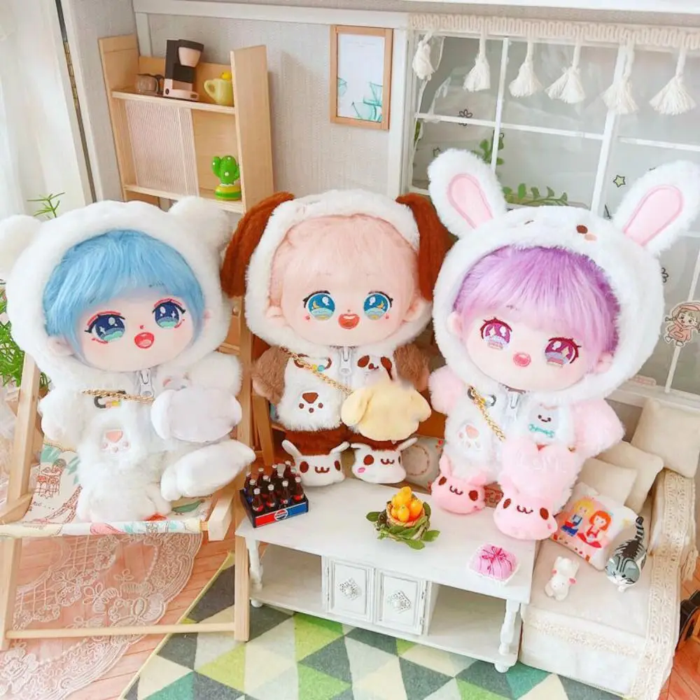 

Fur 20cm Doll Coat Clothes Doll Clothing Cat Animal 20cm Doll Clothes Lovely Kawaii Idol Doll Outfit Clothes Children's Gift