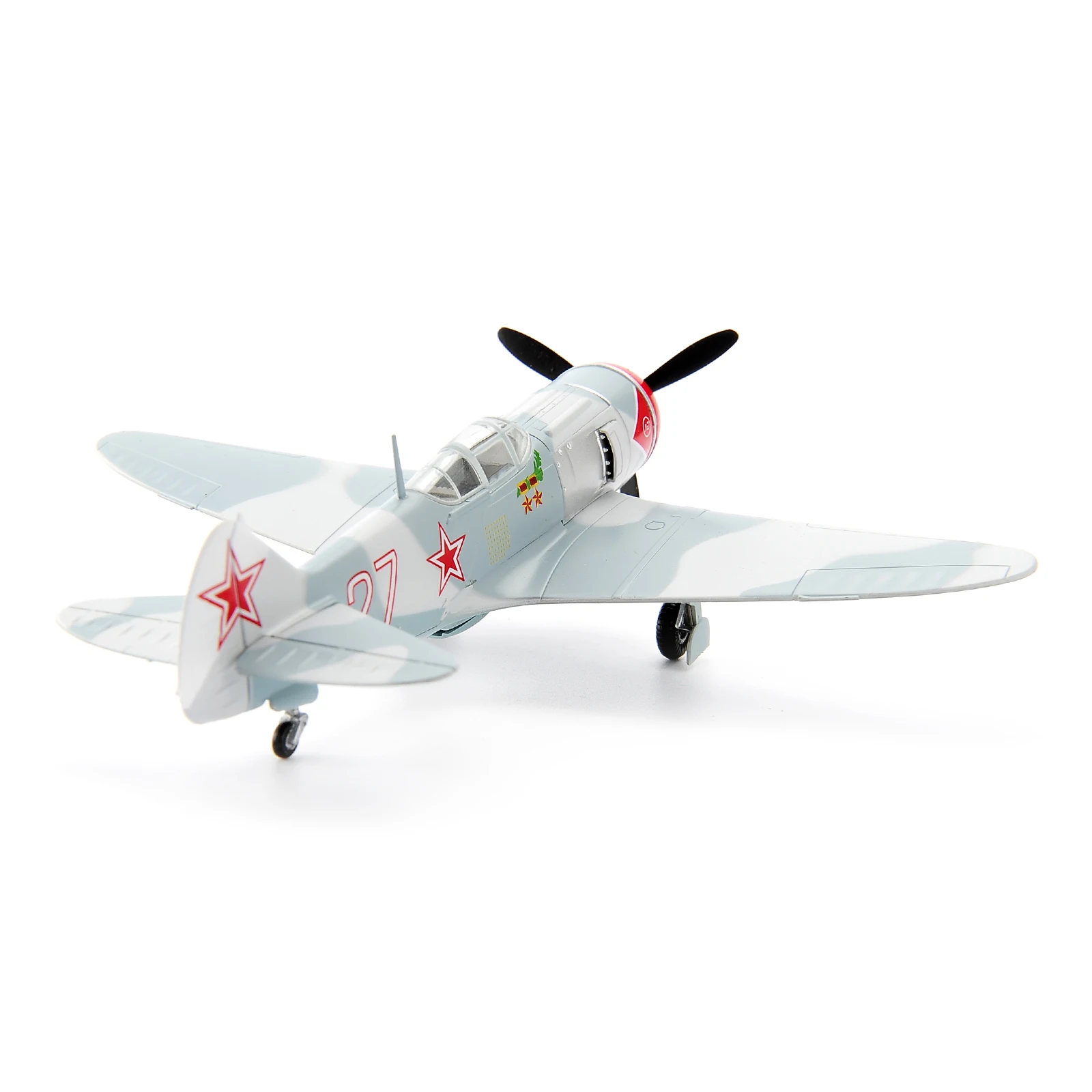 1/72 Soviet Air Force La-7 Plane Model For Cars Vehicles Toys Micro Photography Collection Home Decoration