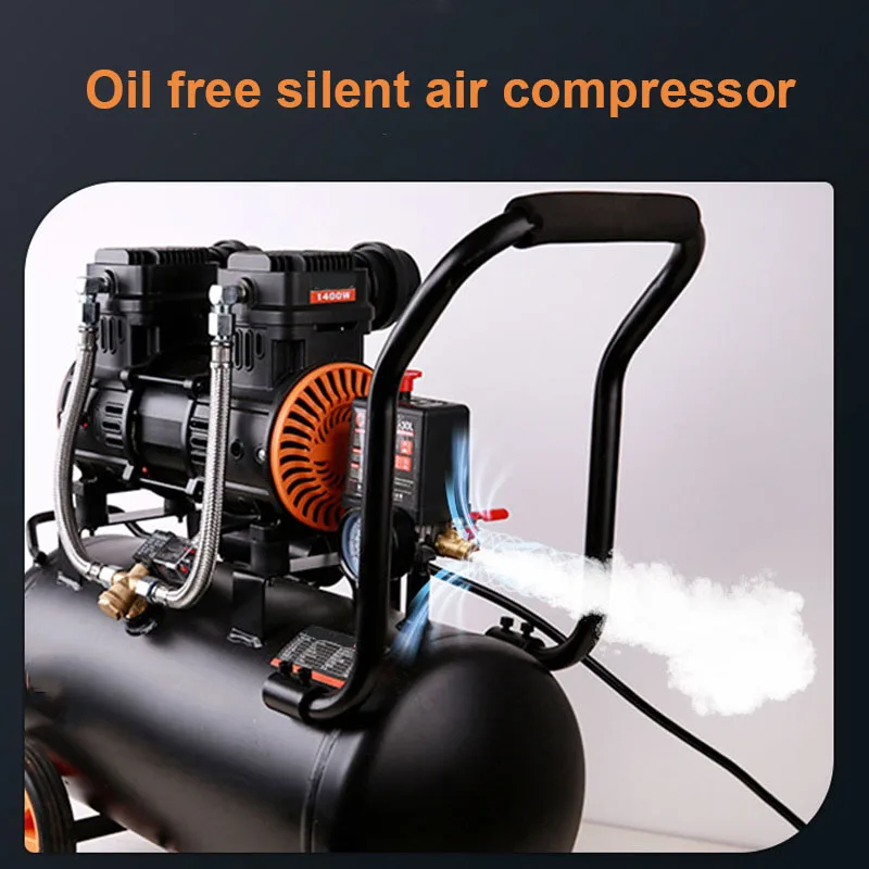 Silent Air Pump For Air Compressor Small Oil-Free Air Compressor Industrial Grade 200V Woodworking High-Pressure Air Pump