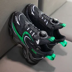 Children Boys Casual Shoes Mesh Sneakers Boys Sport Breathable Tennis Sneaker Baby Girls Spring Fashion Mesh Black Running Shoe