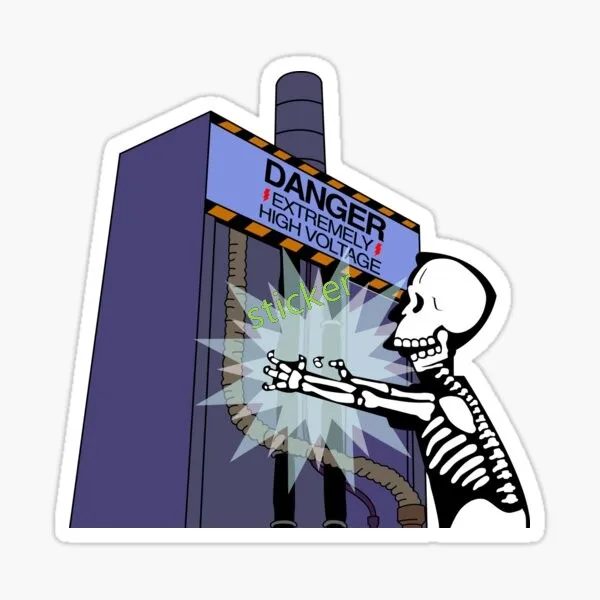 ملصقات سيارة كهربائية من Danger، تصميم شعار بسيط عصري، شارات سيارة من الفينيل المقاوم للماء والخدش #2