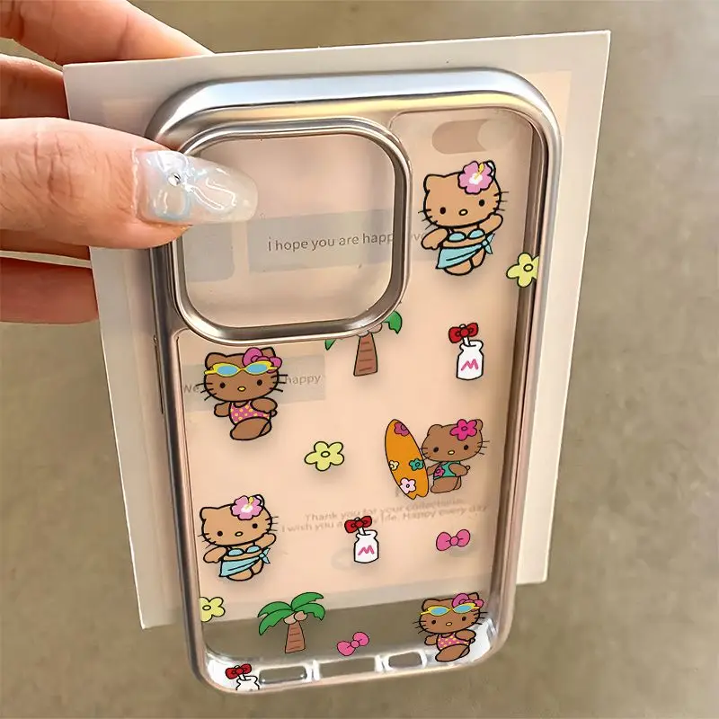 جميل Tamagotchis أرنب جراب هاتف آيفون 16e 16 15 14 13 12 11 برو ماكس X XR XSMAX 8 7 زائد فاخر واضح لينة الغطاء الخلفي