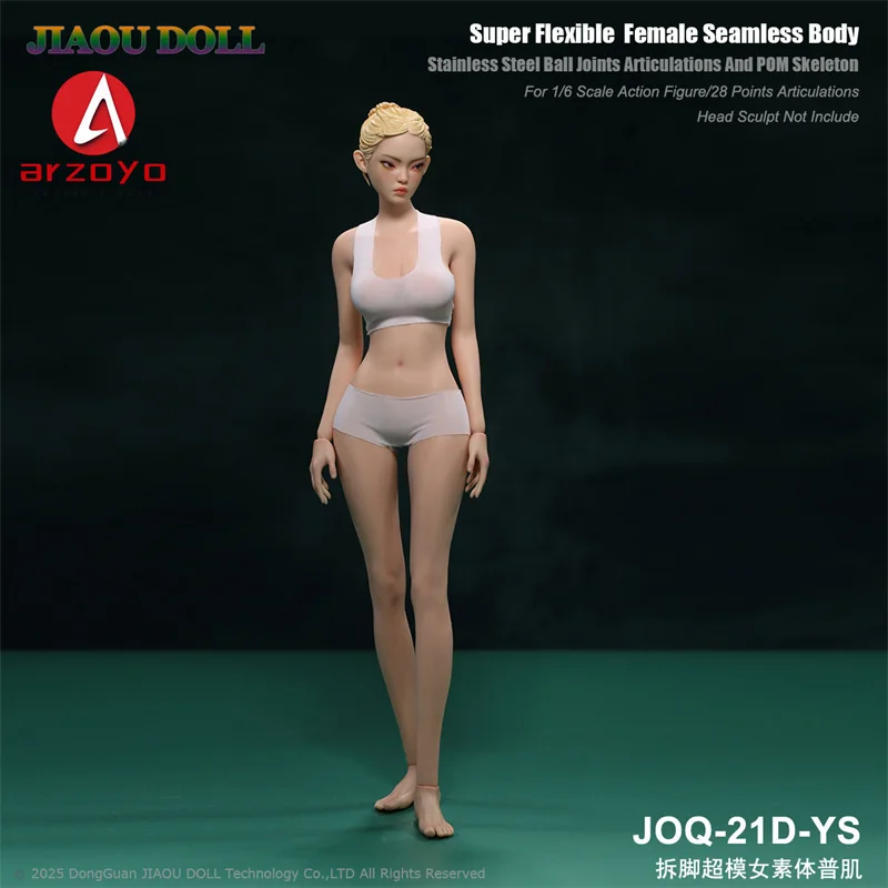 JIAOU BAMBOLA JOQ-21D 1/6 Piede Staccabile Senza Soluzione di Continuità Corpo Femminile Senza Testa 12 "Supermodelo Gambe Lunghe Ragazza Action Figure Bambole Giocattolo