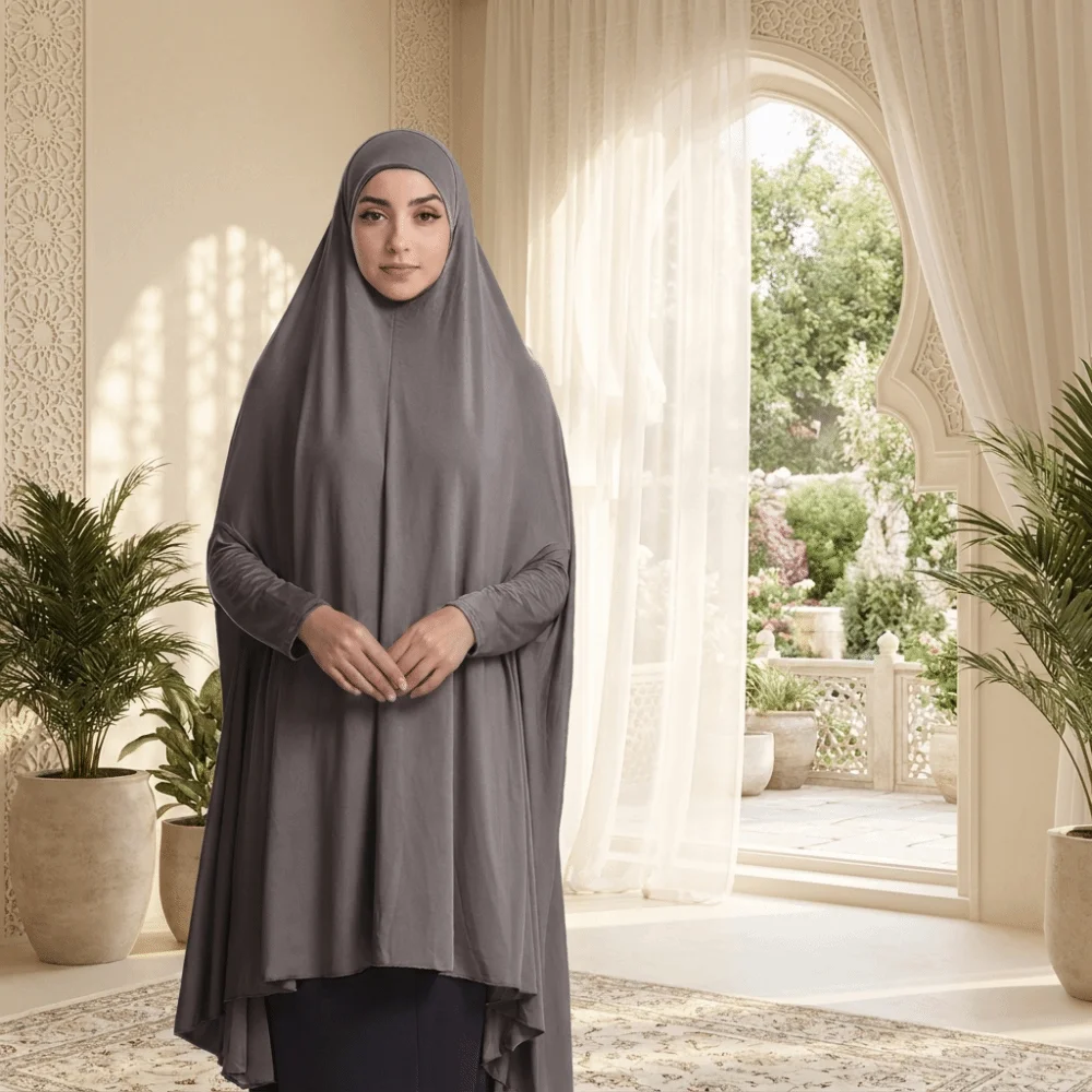 Gamis Muslim Polos Elegan Lemb - Women Formal Wear Hijab ulasan dan harga
