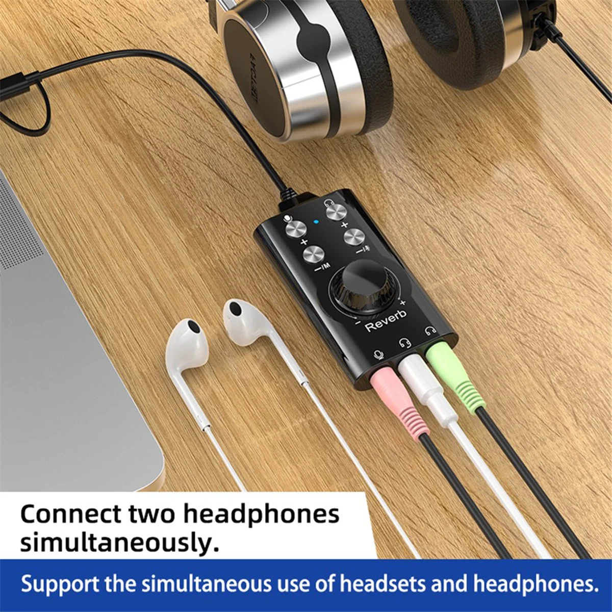 

Звуковая карта N84R USB Type-C Ручка регулировки громкости компьютера — внешний контроллер Профессиональная совместимость