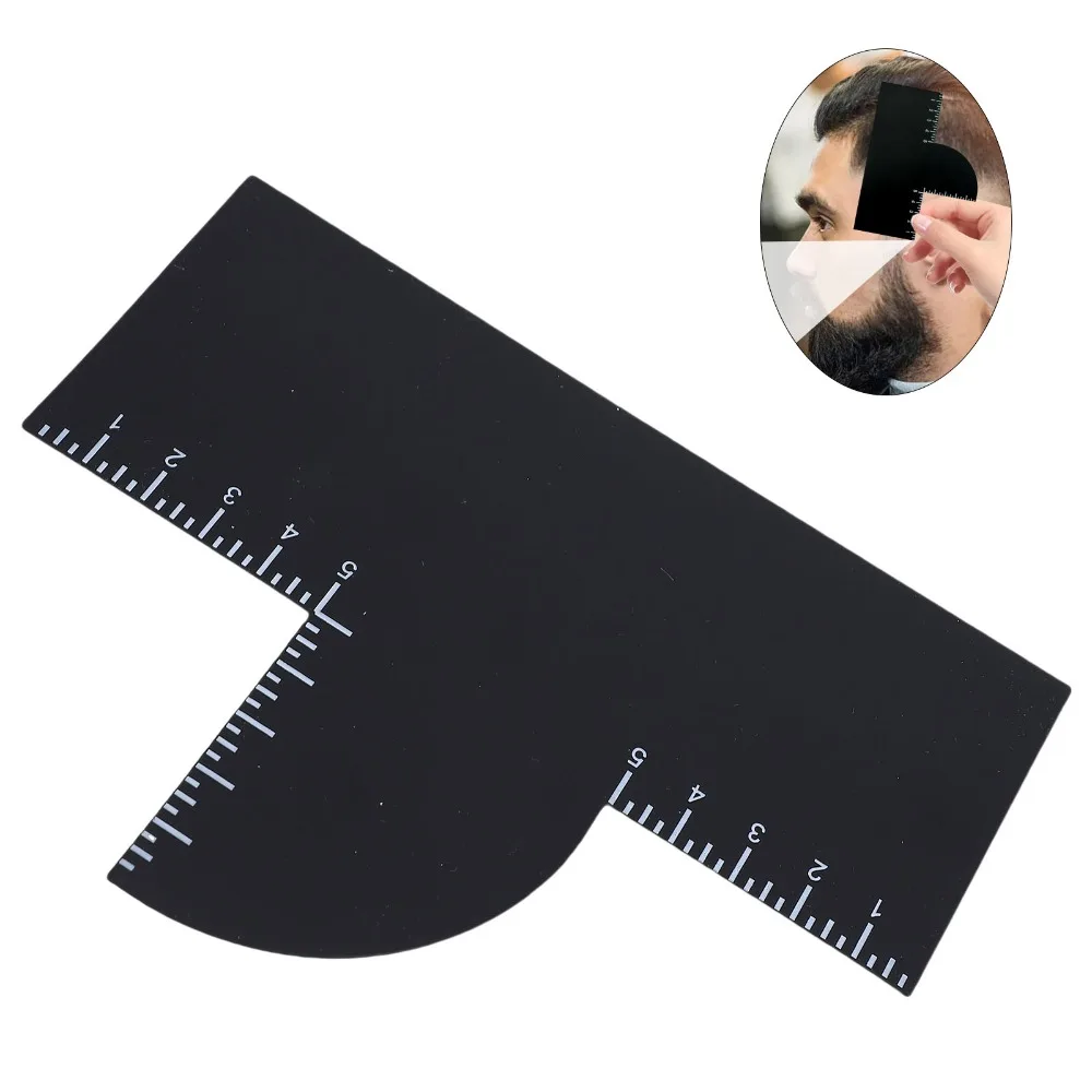 4pcs Reusable Hairline Shaping Tool Measurement Indicator Easy To Clean Barber Enhancement Card Edge Line Up Tool For Men