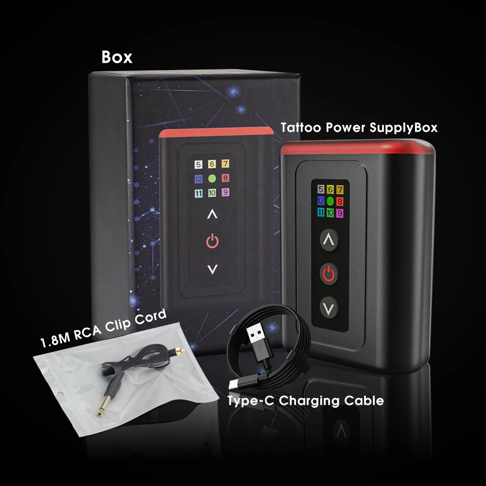 

Kiss of Dragon-Rotary Tattoo Machine Kit with Mobile Charging Power Supply 4800mAh Tattoo Battery for All Tattoo Machines