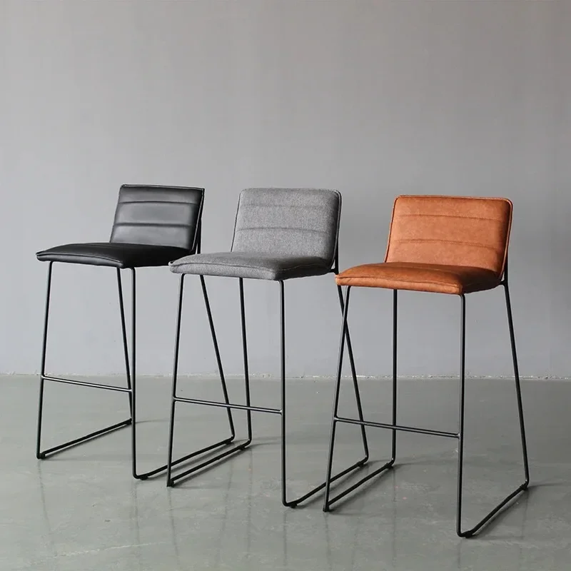 

Reception Light Luxury Nordic Minimalist Comfortable Dressing High Bar Chairs Designer Single Make Modern Household Furniture