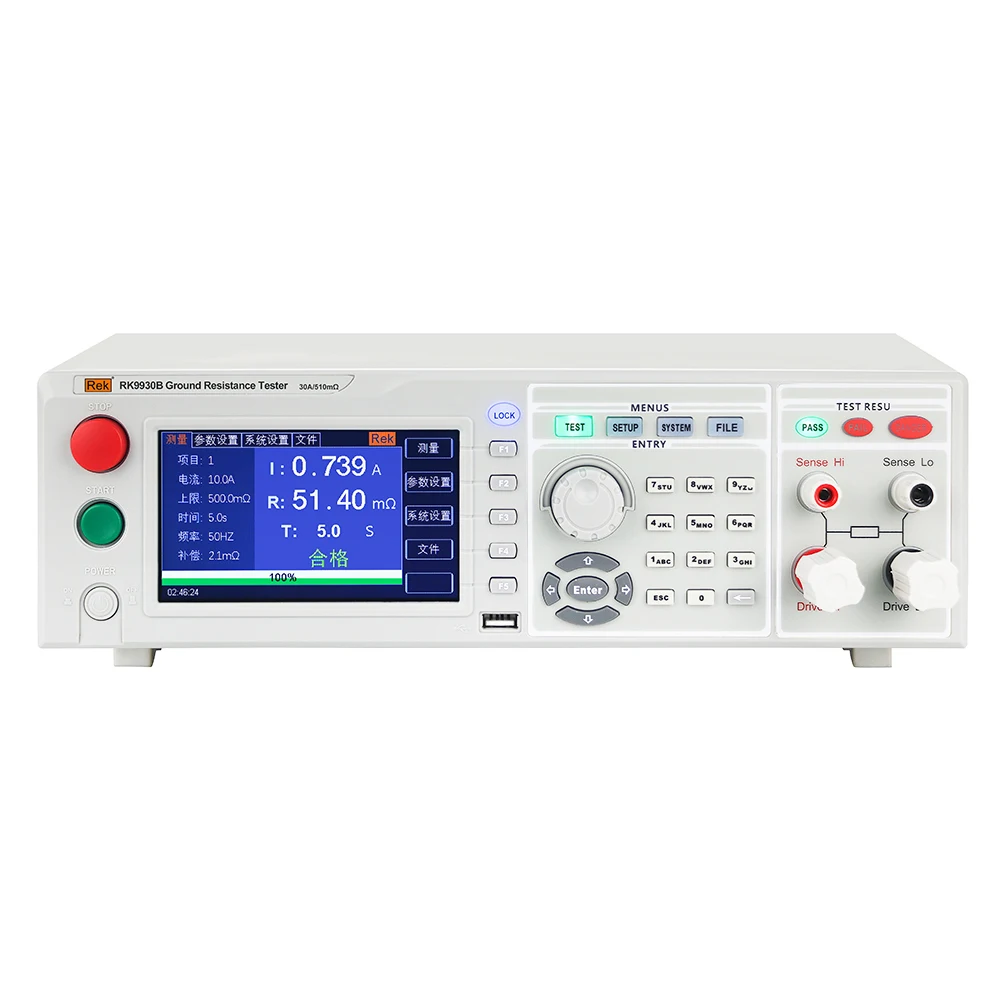 REK RK9930B AC 3-60A 600m Ω Programmable Grounding Resistance Tester AC Safety Tester Factory Direct Sales