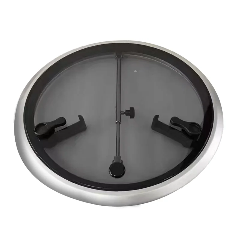 LARIN BRD575 الزجاج المقسى الألومنيوم كوة البحرية كوة تنفس نافذة مستديرة سطح القارب فتحة لليخوت RV #1