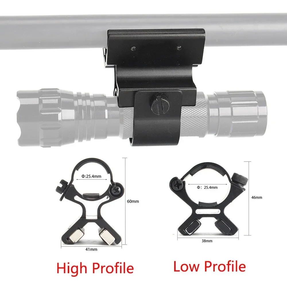 Magnet Mount Strong Dual Magnetic X for 24-27mm Flashlights Torch Bracket Scope Gun Barrels Mount Tactical with Original Box