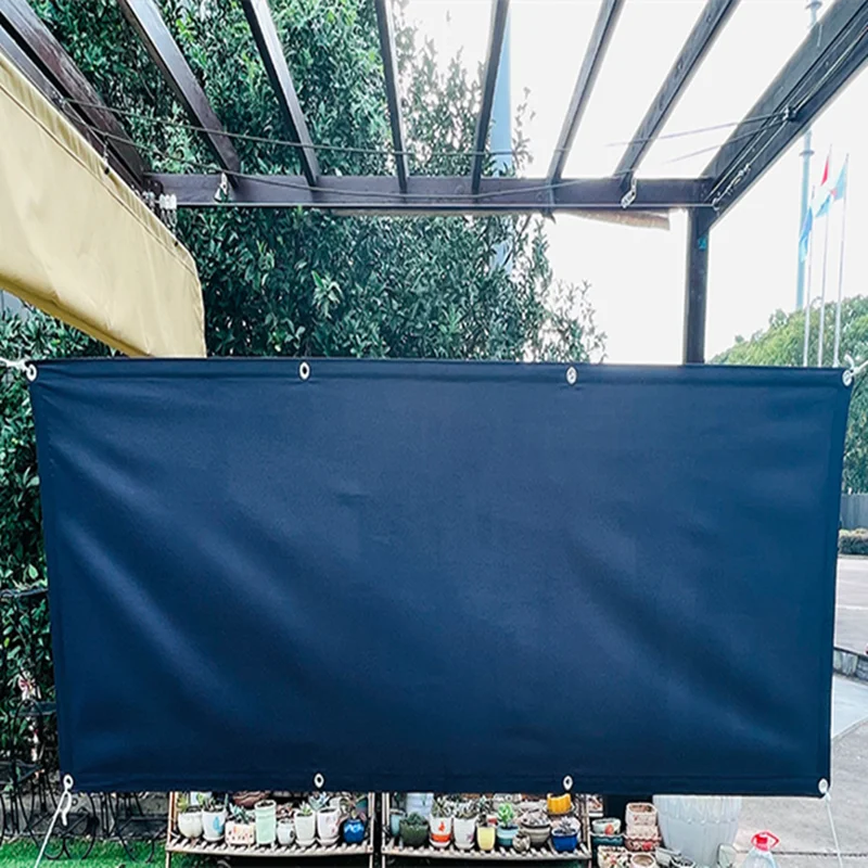 Customized 140-150gsm Waterproof Polyester Balcony Shade Fence for Summer Backyard Sun And Rain Protection Privacy Screen