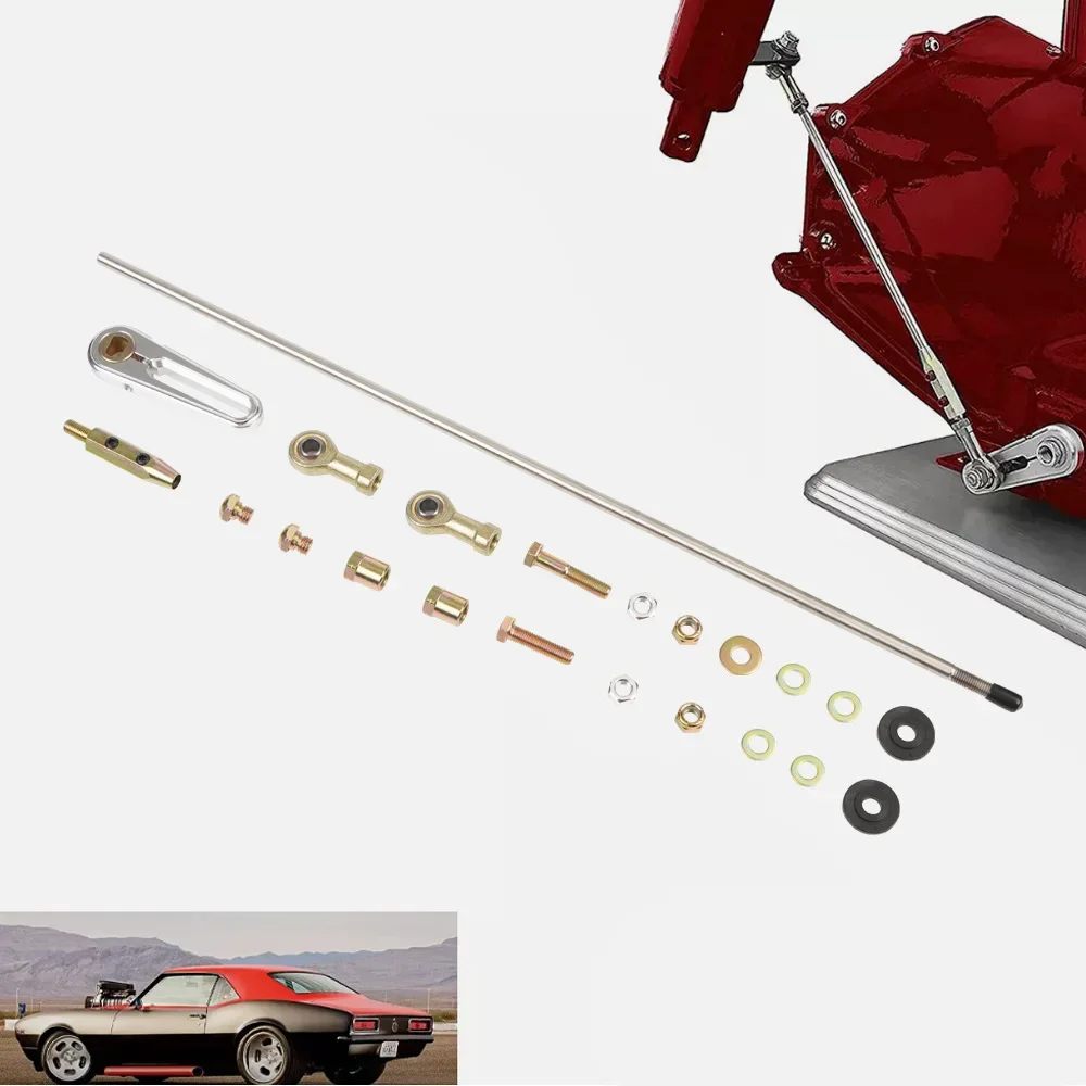 ACA-1800 Adjustable Column Shift Linkage Kit 21”For GM 350-TH350 400-TH400 4L60E 4L80E TH350 TH400 700-R4 transmission linkages