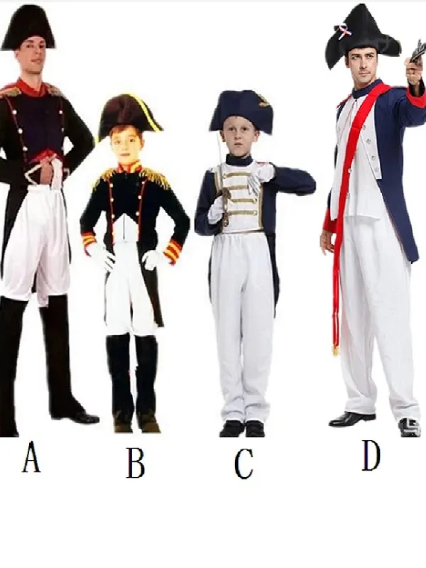 Napoleon Costume Children's Day Stage Performance Clothing Parent-Child Activity Halloween Theme Children's Outfit by Yuru Xue