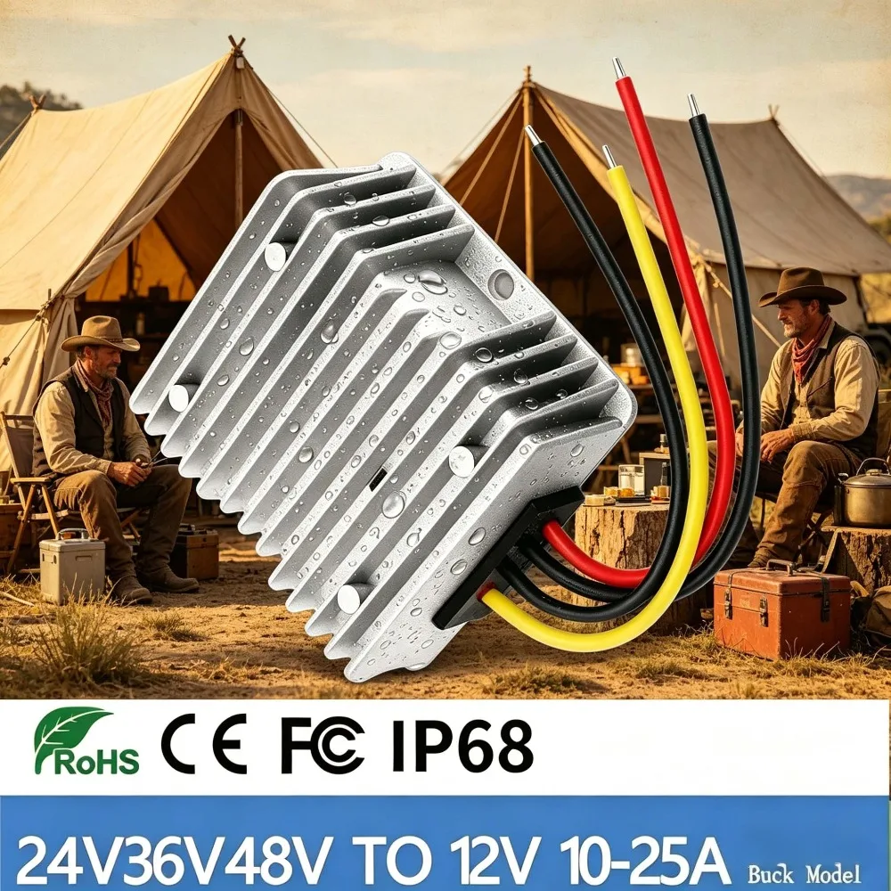 48V 24V 36V to 12V 30A 5A 10A 15A 20A 25A Step Down Model 36V-48V to 12V 300W Support 20-60V Input Voltage Buck Converter DC DC