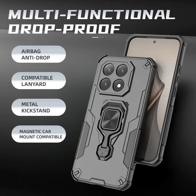 

Phone Bag Case for Xiaomi 15T 5G MI15T Xiao Mi 15t Pro Xiaomi15t Fashion Magnetic Rotated Ring Kickstand