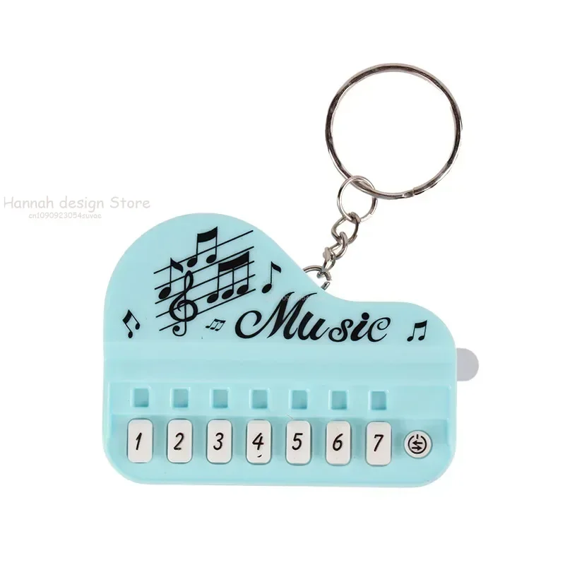 Mini Electronic Keyboard Keychain Portable Musical Instrument Toy Piano Keychain Mini Real Working Finger Piano Keychain
