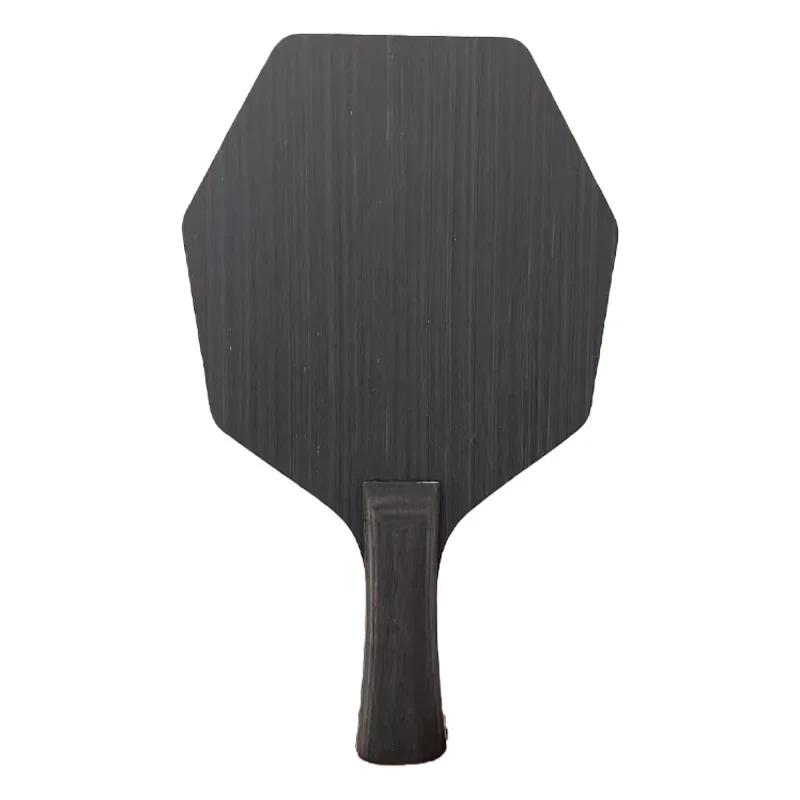 Lame de tennis de table en bois pur, pelle hexagonale, pagaie de ping-pong, mise au point centrale, méthode polyvalente, raquette chauve-souris pour l'entraînement, 7 plis