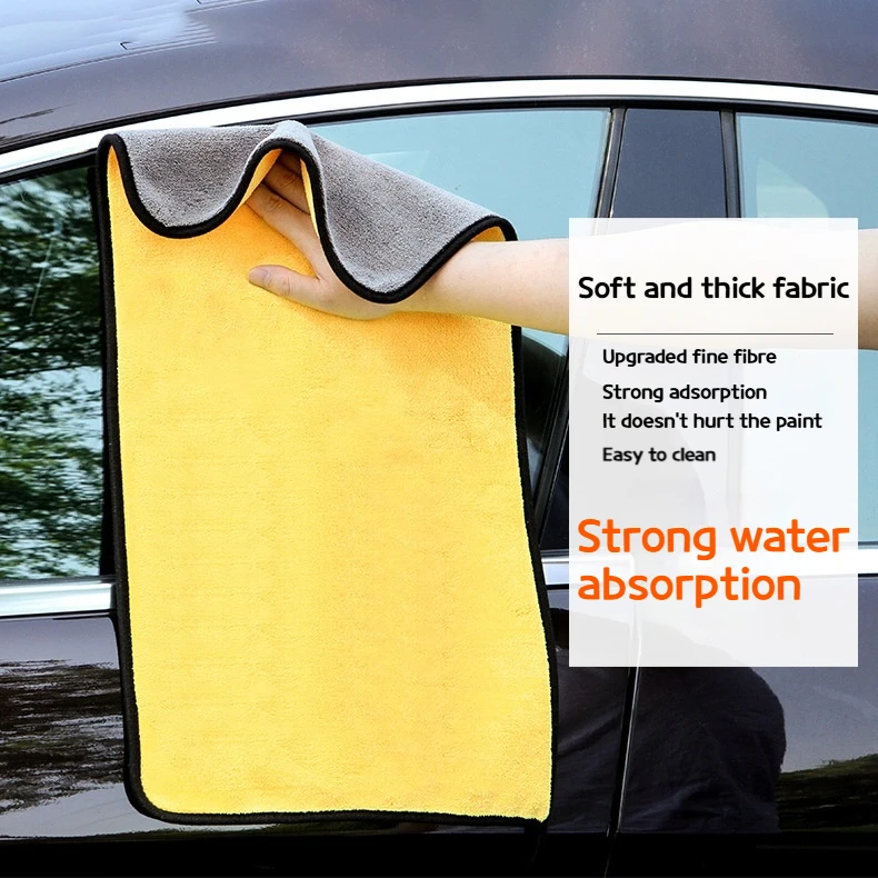 5PCS Car Wash Microfiber Towel 4Sizes Cleaning Drying Cloth Drying Towel Car Care Detailing Car Wash Towel Supplies