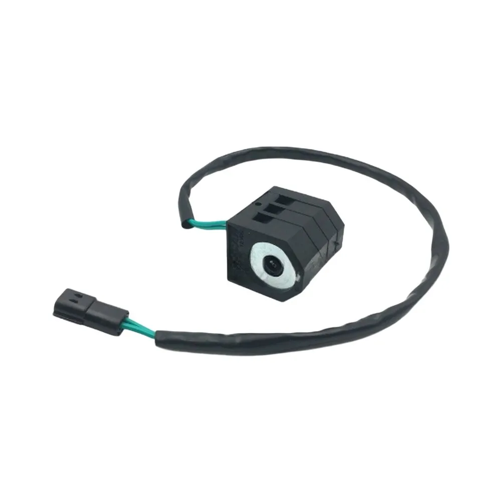 Solenoid Valve Coil 12V 24V For DH220-5 DH215-5 DH225-5 For Excavator For Pilot Hydraulic Control Replacement Part Black