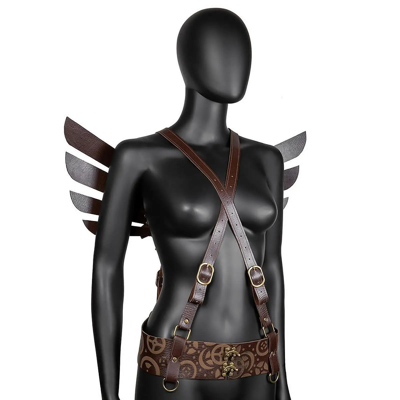 Armadura medieval cavaleiro xale novidade cosplay couro PU leve decorativo