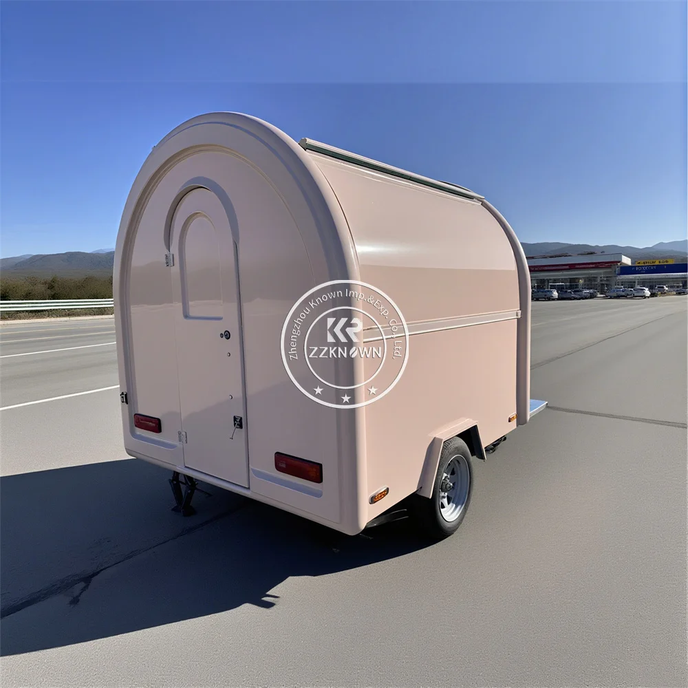 Street Mobile Food Trailer Concession Catering Trailer Coffee Ice Cream Cart Mobile Food Truck Trailer With Full Kitchen