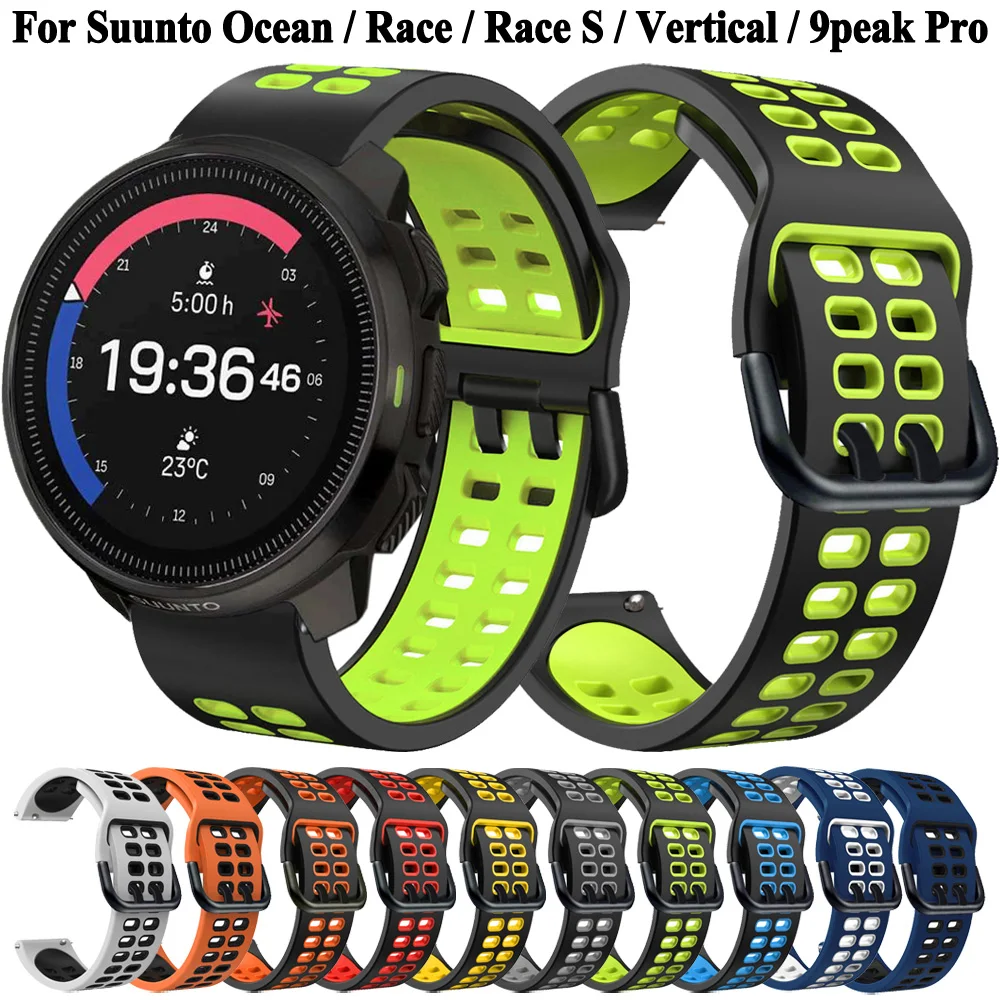 Pulseira de relógio de 22mm para suunto oceano race s pulseira de substituição vertical compatível com suunto 9peak pro band