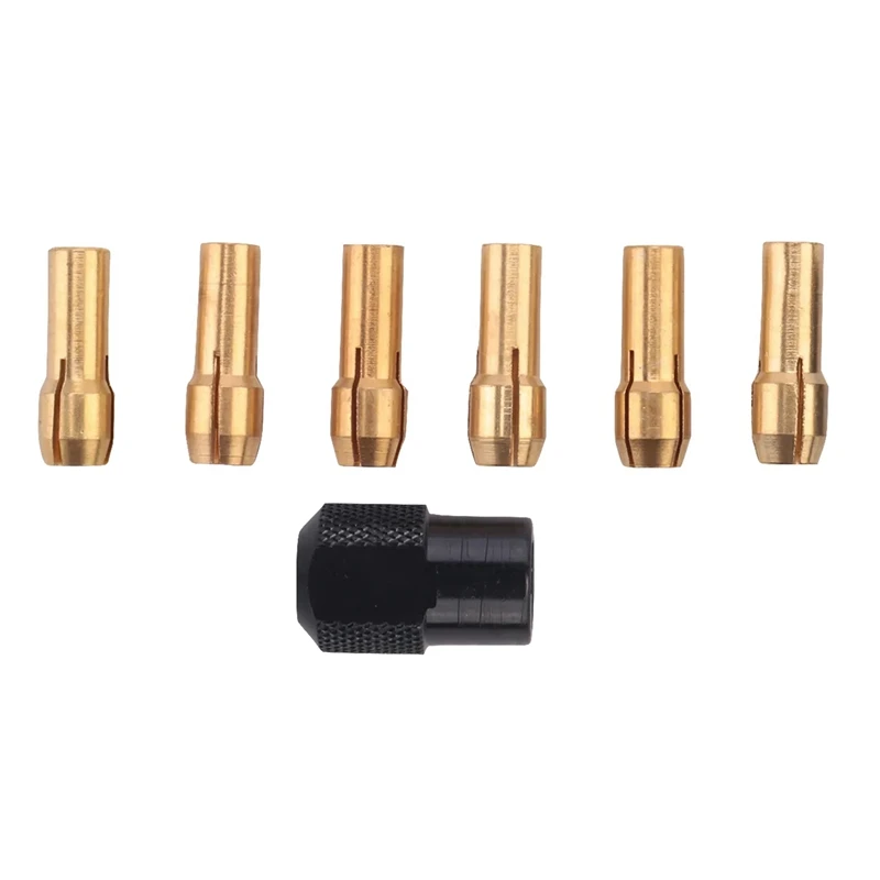 14Pcs For Dremel Brass Collet 1.0/1.6/2.0/2.4/3.0/3.2 +For Dremel Check M8X0.75