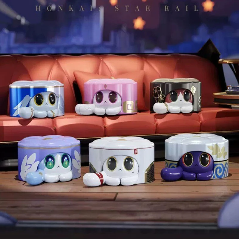 Genuine MiHoYo Blind Bag Honkai: Star Rail Strange Pet Collection Ruan Mei's Creature Cat Pastry Mystery Bag Figure Vol.2 Game