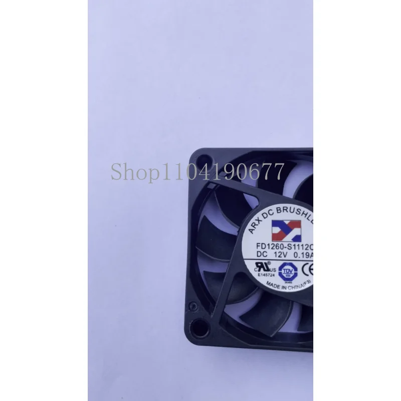 NEW for ARX Server Cooler Fan FD1260-S1112C DC 12V 0.19A 60*60*15mm 2line