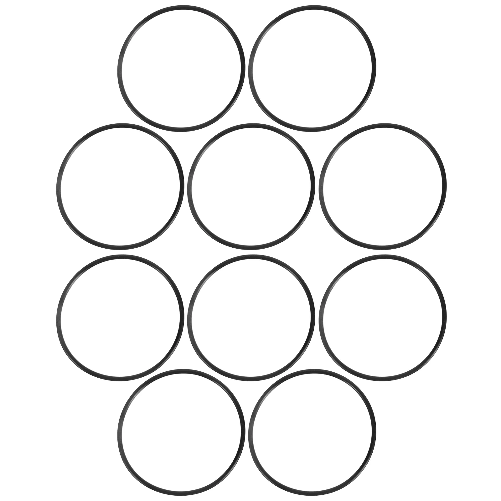 10 Pcs Household Water Purifier Filter Element 20 Inch Silicone Sealing Ring Rings Pure Machine Black