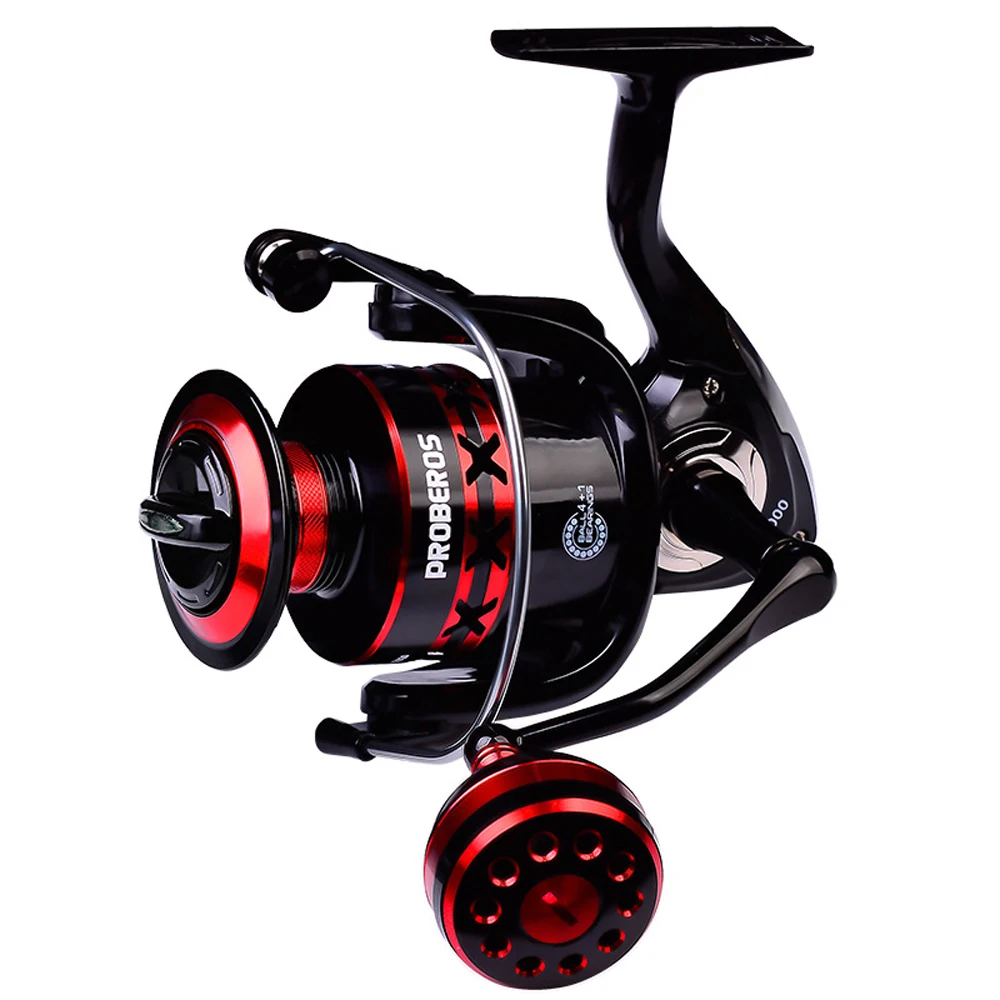 

PROBEROS Metal Spool Spinning Reel 11-21KG Max Drag Fishing Reel 2000-7000 Series CNC Mechine Saltwater Carp Reel Fishing 4+1BB