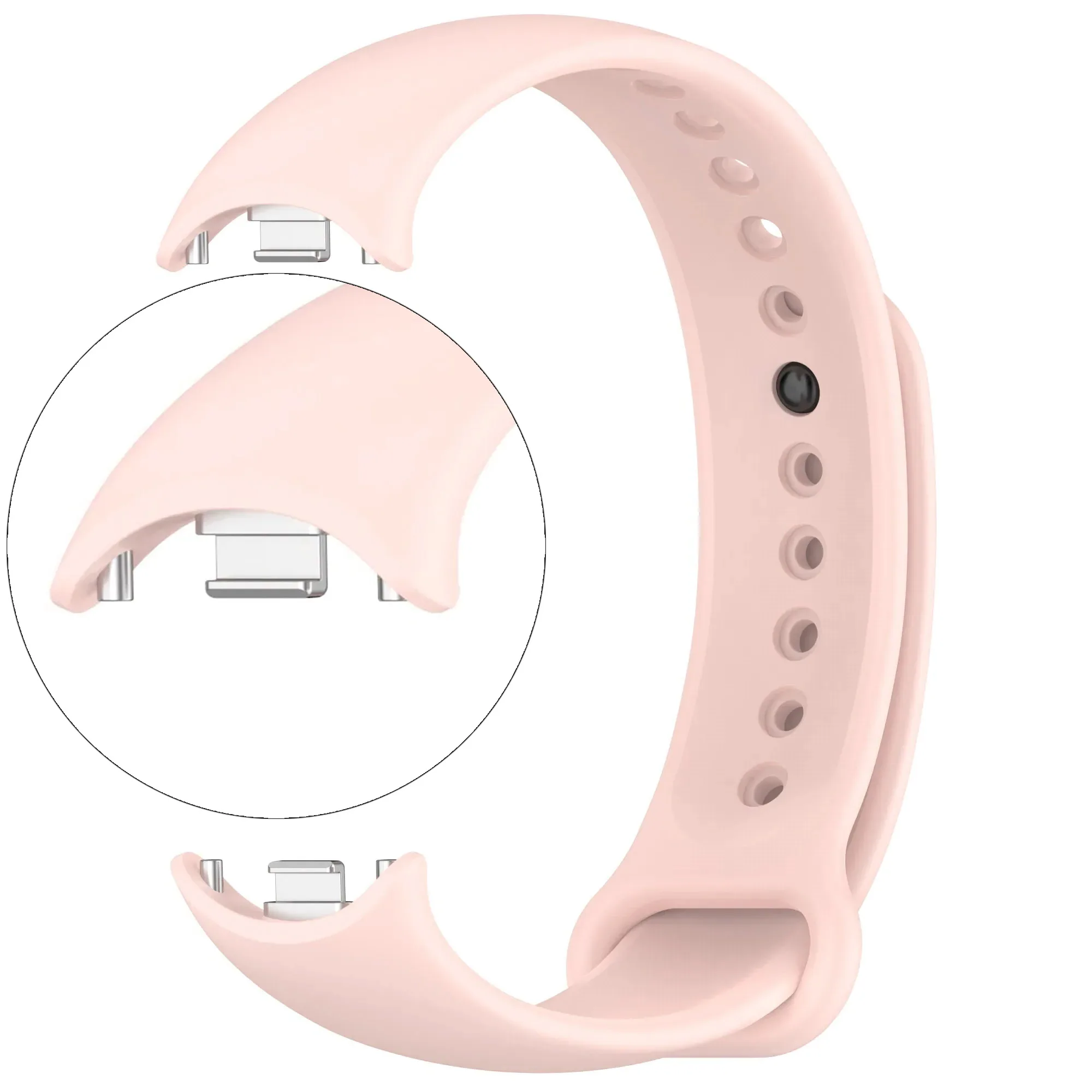 Weiches offizielles Silikonarmband für Xiaomi Mi Band 10 9 8, atmungsaktives Armband, Zubehör, Gürtel für MiBand 9 8, Ersatzarmband